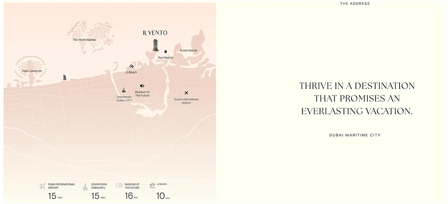 Damac Islands Dubai Location Map