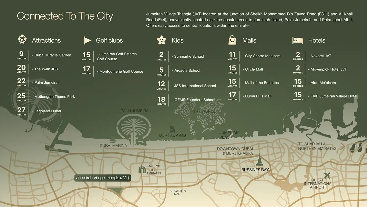 Damac Islands Dubai Location Map