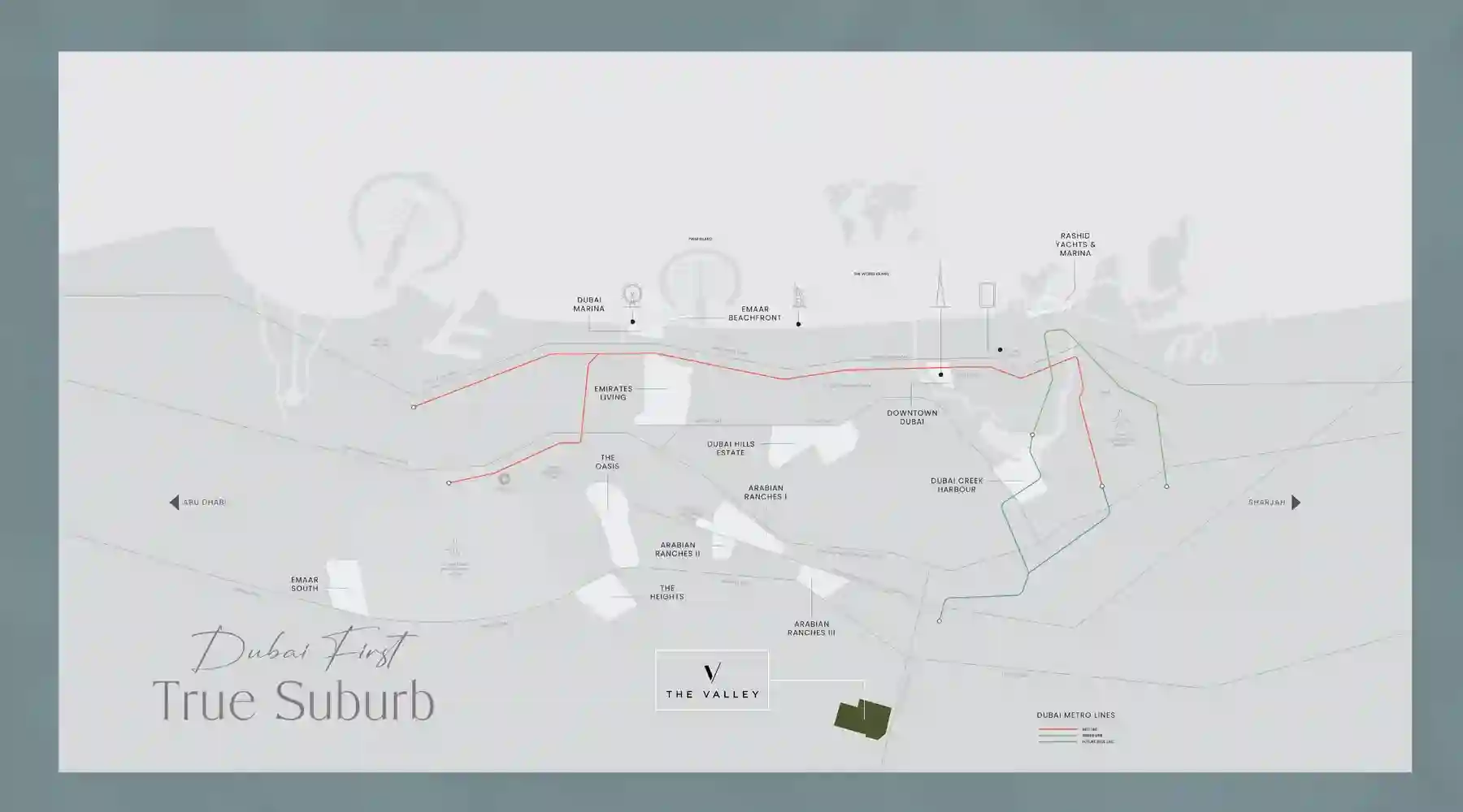 Damac Islands Dubai Location Map