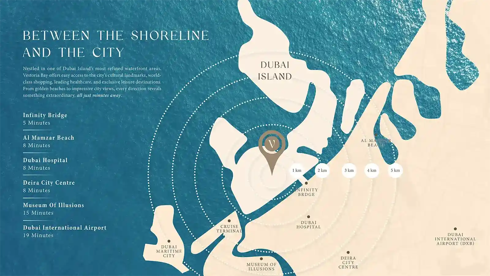 Damac Islands Dubai Location Map