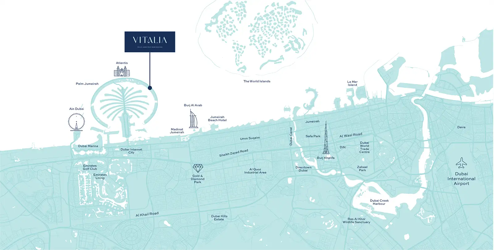 Vitalia Palm Jumeirah Residences Master Plan