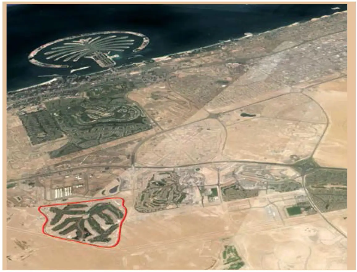 Damac Islands Dubai Location Map