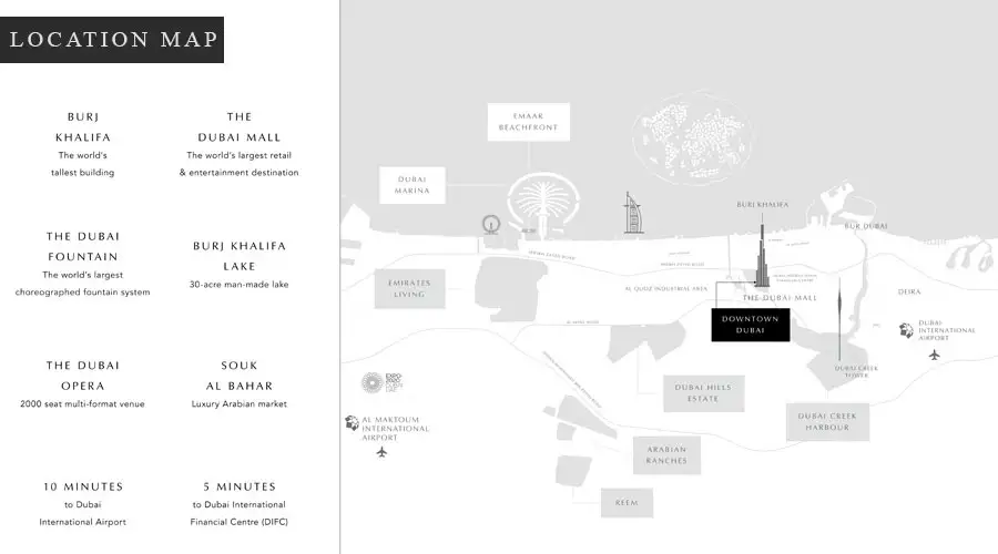 Damac Islands Dubai Location Map