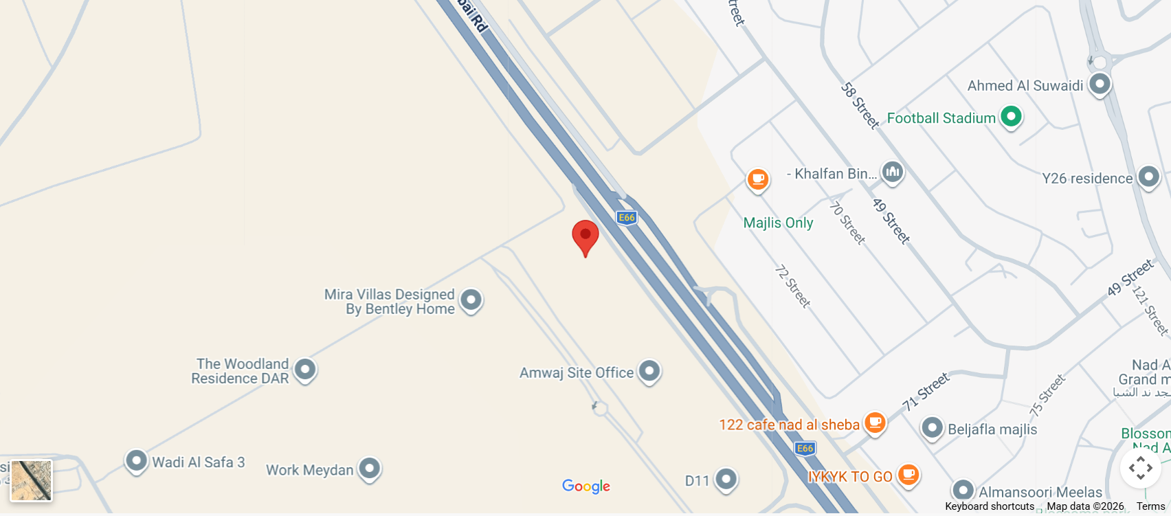 Damac Islands Dubai Location Map