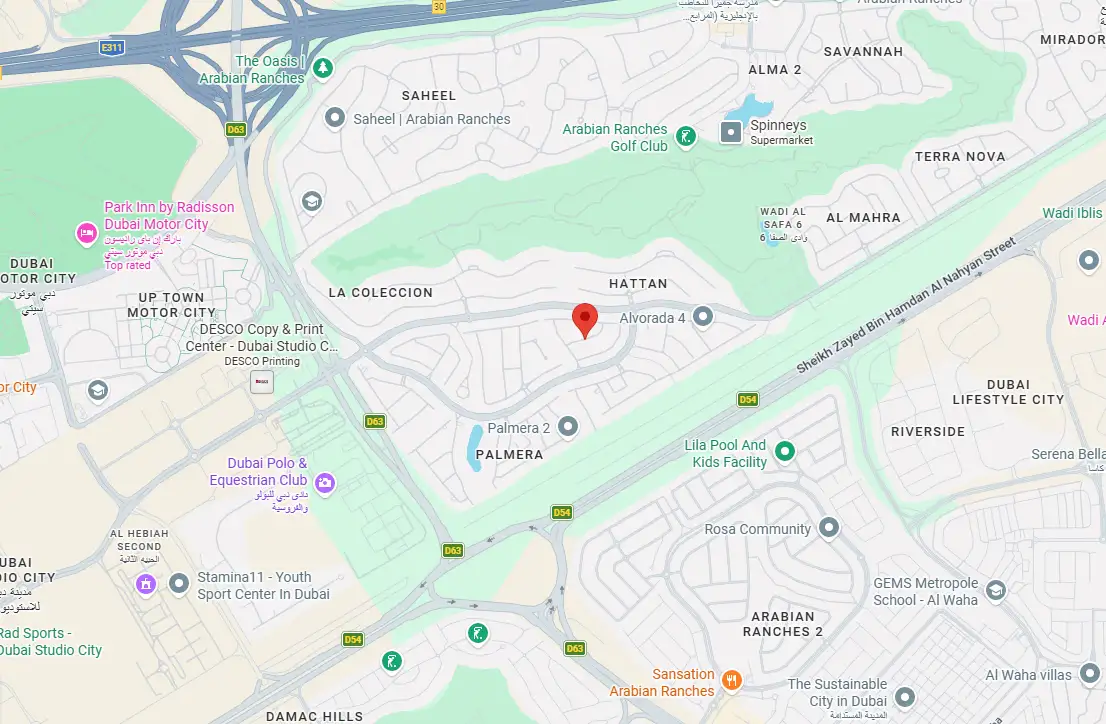 Damac Islands Dubai Location Map