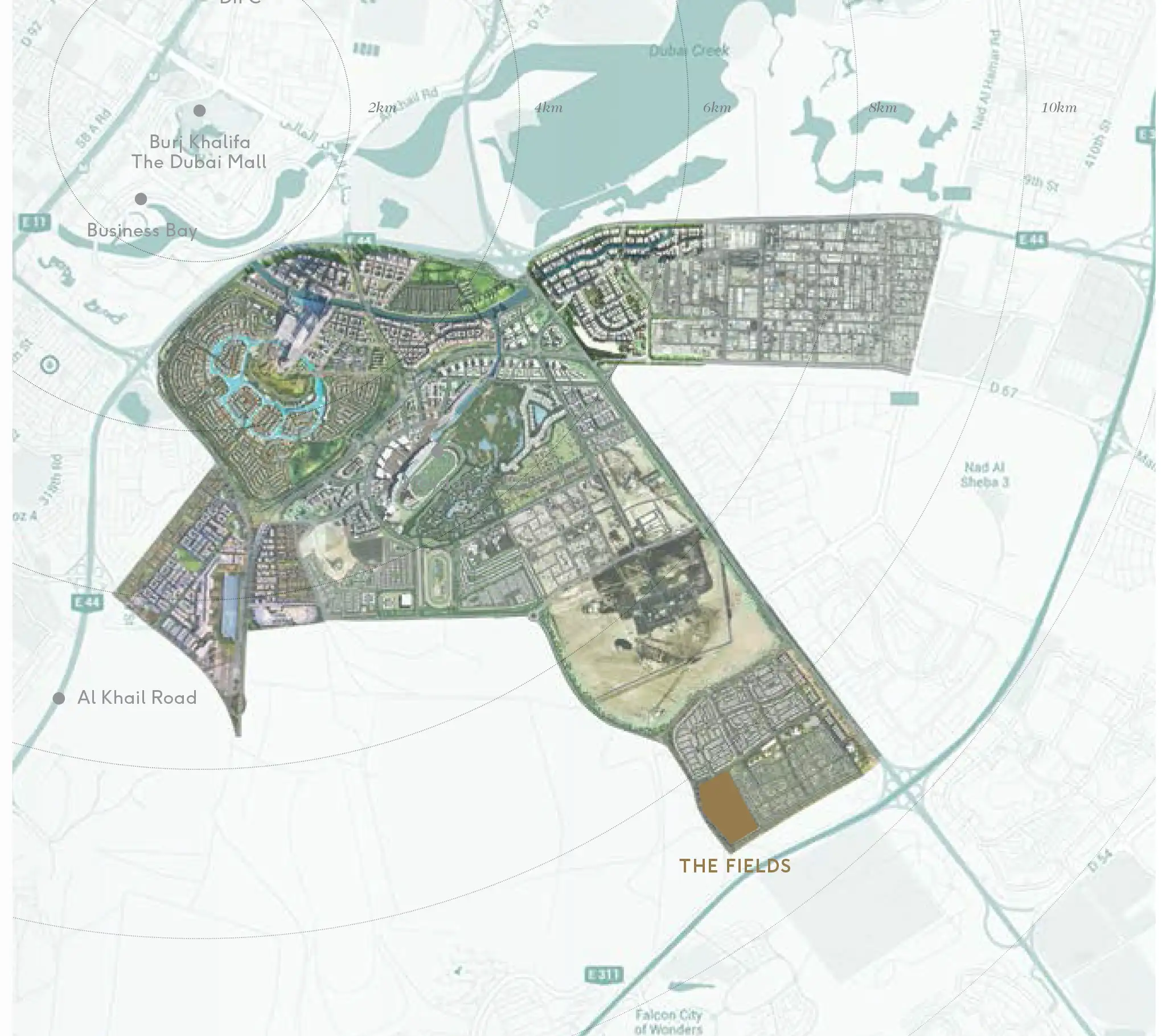 Damac Islands Dubai Location Map