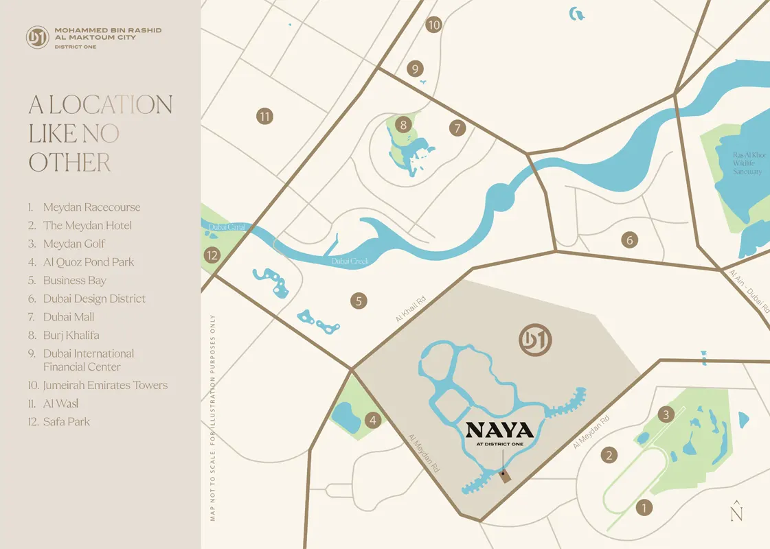 Damac Islands Dubai Location Map