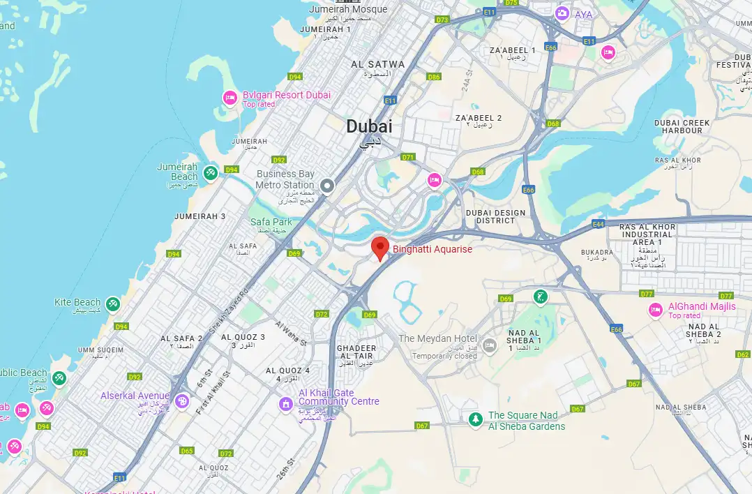 Damac Islands Dubai Location Map