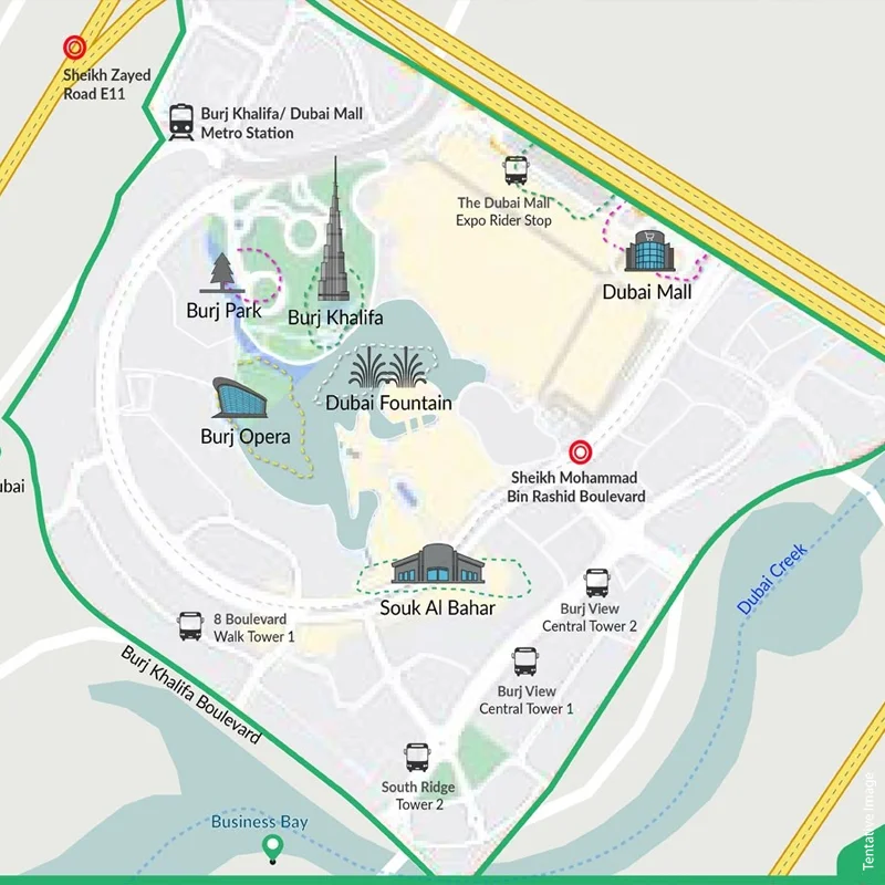 Damac Islands Dubai Location Map