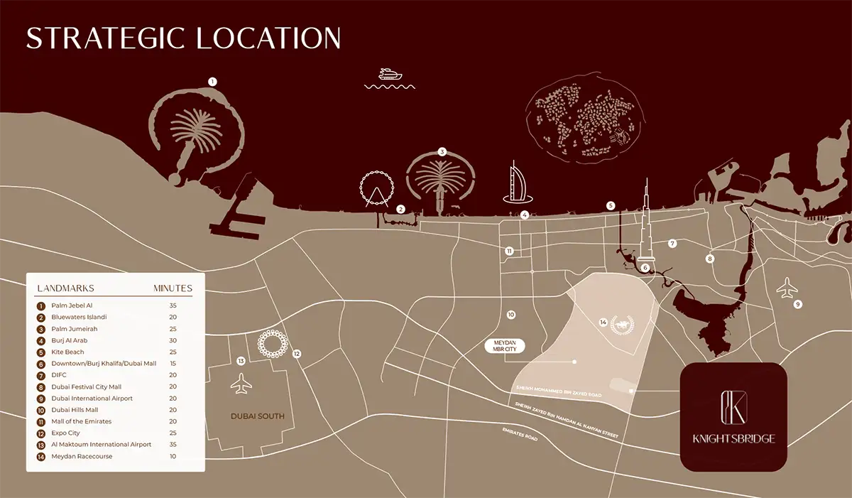 Damac Islands Dubai Location Map